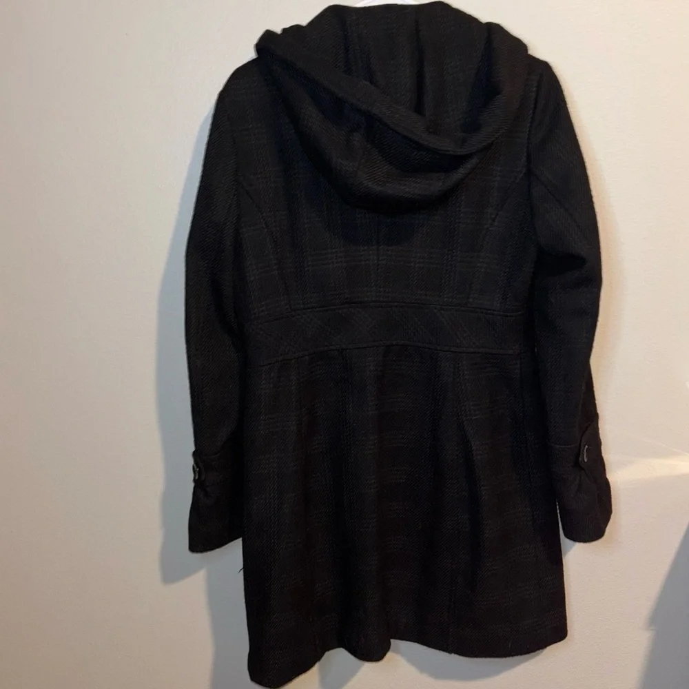 ESPRIT wool blend button down with hood Size M - Picture 7 of 9